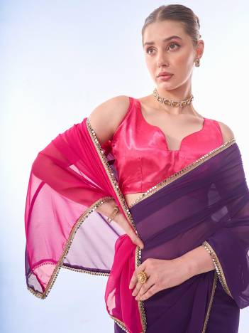 LAXMINAM OP-491 DESIGNER GEORGETTE SAREE WHOLESALER IN INDIA